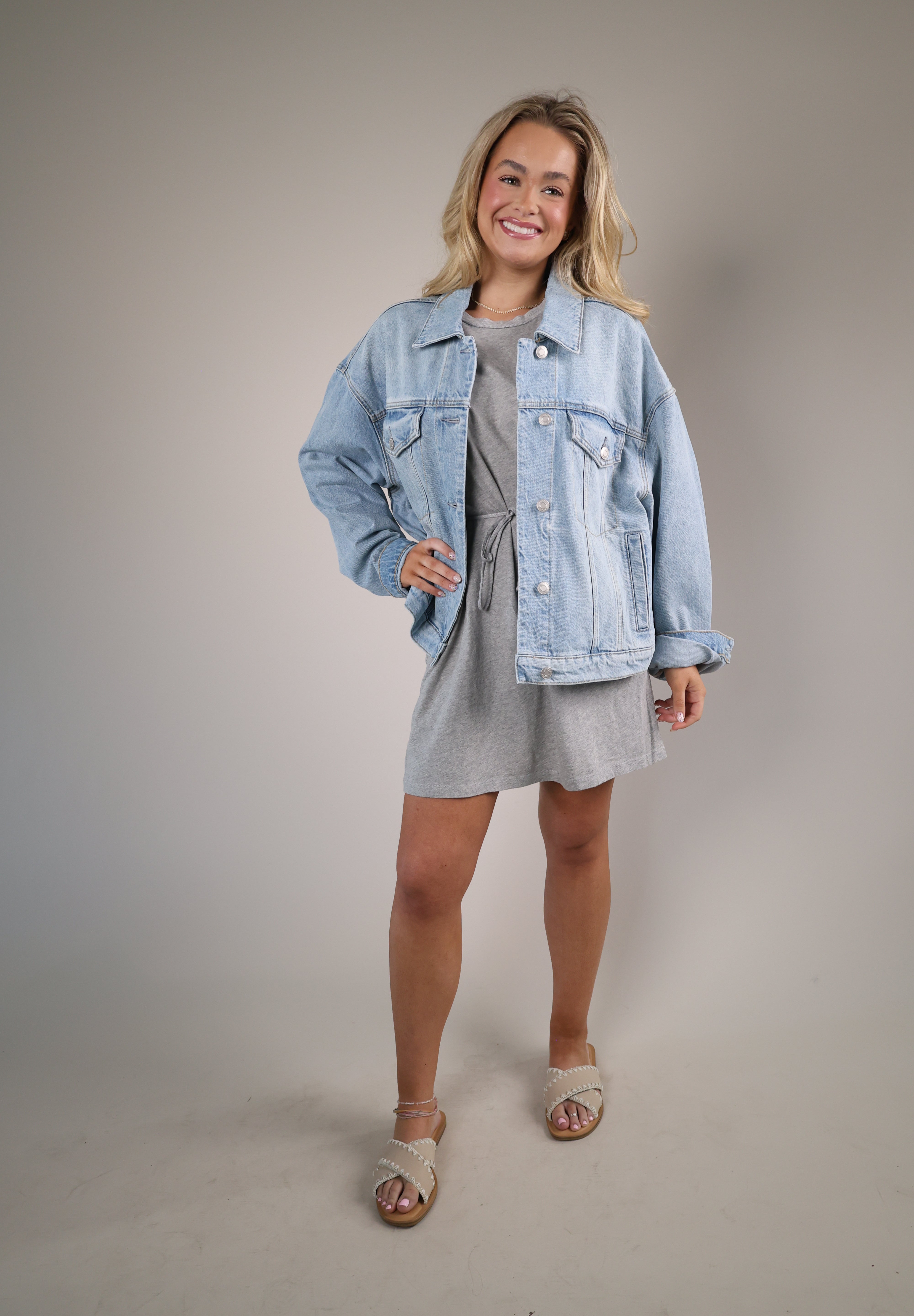 rolled sleeve t shirt dress ROLLED SLEEVE T-SHIRT DRESS 3X / ASH MOCHA / 95% RAYON 5%SPANDEX