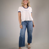 Shear Boutique Spring 2026 striped rugby tee women’s relaxed fit casual sporty t shirt everyday outfit