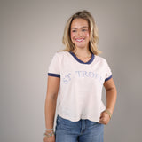 Shear Boutique spring 2026 rugby style shirt striped relaxed fit top everyday sporty outfit