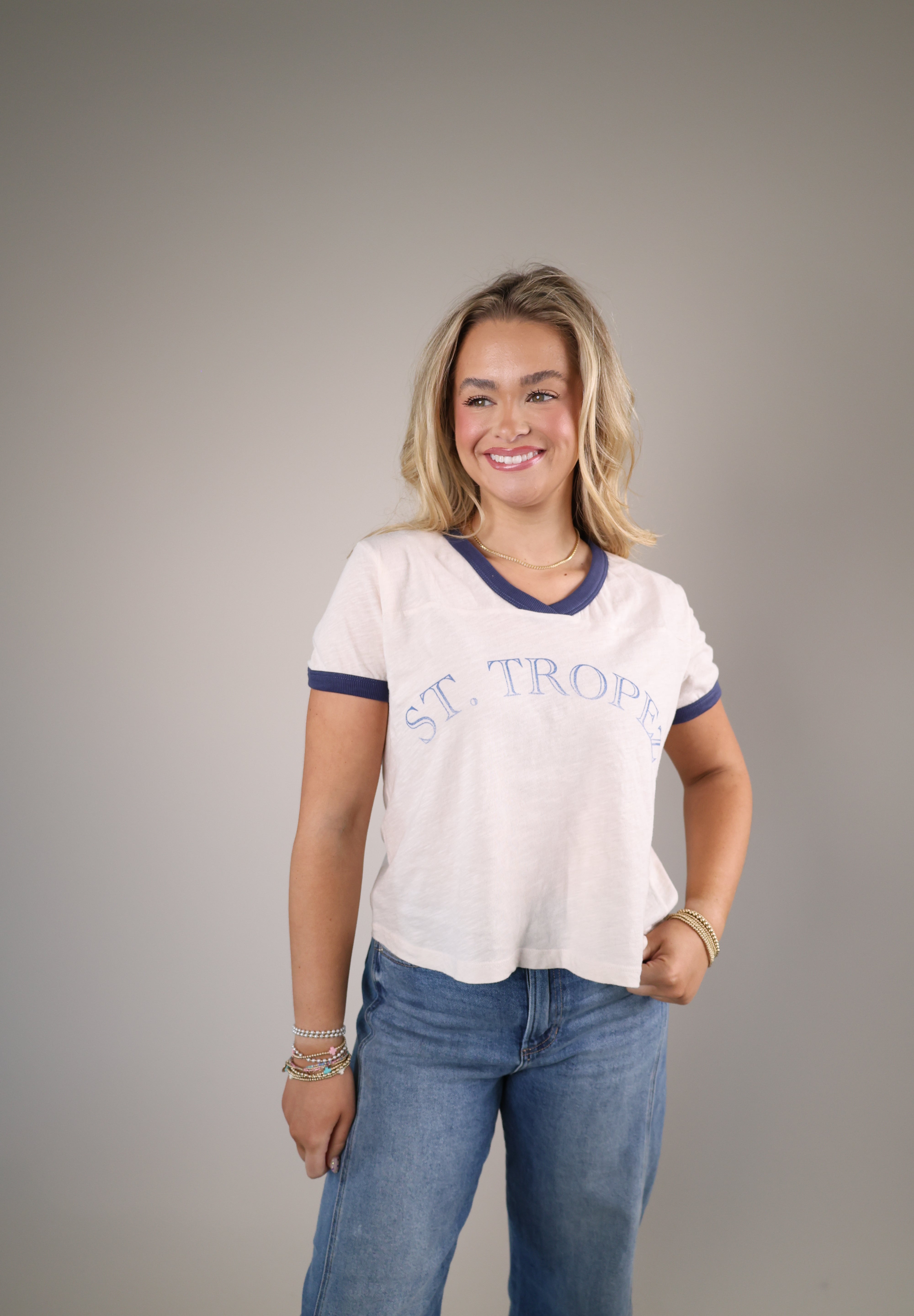 Shear Boutique spring 2026 rugby style shirt striped relaxed fit top everyday sporty outfit