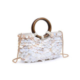 Scarlett Evening Bag: Ivory Multi
