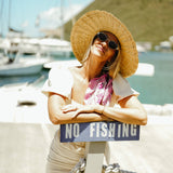 Kohv Eyewear Coco classic oval sunglasses with tortoise arms and green polarized lenses