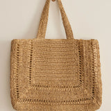 Hideaway Raffia Tote