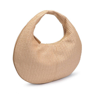 Farrah Straw Hobo: Natural
