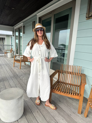 Brise Linen Midi Dress