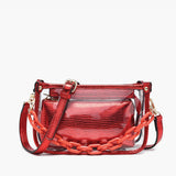 Jessica Stadium Clear Crossbody Bag – Chain Strap