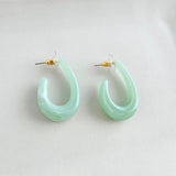 Julie Hoops - Sage // Spring, Summer Jewelry, Earrings