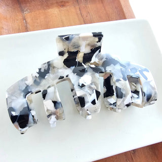 Catherine Hair Claw - Ivory & Slate // Clip