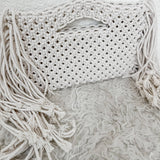 Macrame Clutch: Blush Avocado
