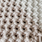 Macrame Clutch: Blush Avocado