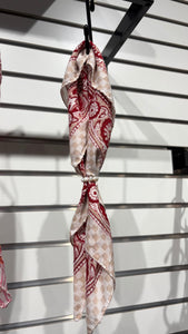 Crimson Hair Scarf