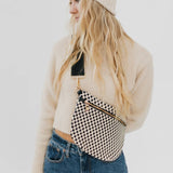 Westlyn Woven Bum Bag : Checkered Black