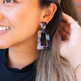 Avery Earrings - Midnight Opal