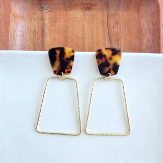 Ariana Earrings - Tortoise // Christmas, Jewelry, Gifts