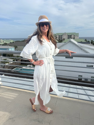 Brise Linen Midi Dress