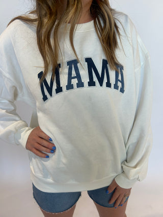 Mama Knit Denim Sweatshirt