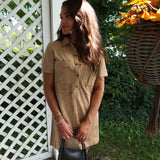 Leone suede mini dress for women, a chic fall outfit from Shear Boutique