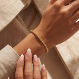 Classic 5MM | Gold Filled Beaded Bracelet: Gold Filled / Stretchy 6.5"