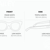 BAILEY LATTE TORTOISE Polarized Oversized Square Sunglasses