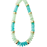 Calloway Beaded Disc Necklace- Mint