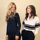 Luxe Rib Knit Button Down