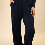 Luxe Rib Knit Lounge Flare