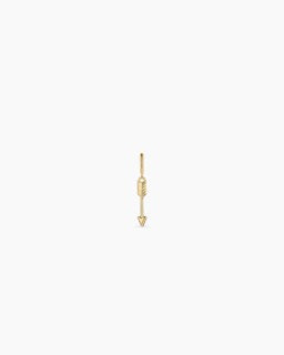 Gorjana Arrow Parker Charm — 18k gold-plated arrow charm with hinge closure for easy styling; 1 1/8” drop and ⅛” x 11/16” size, adding a modern, personal touch to any chain or bracelet.