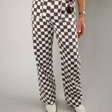 Demi Checkered Pants – Cinnamon