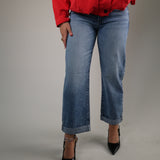 Donny Rolled Hem Boyfriend Jean