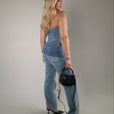 Vintage Wash Stretch Mid Rise Classic Straight