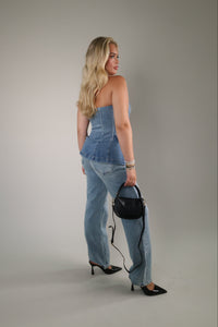 Vintage Wash Stretch Mid Rise Classic Straight
