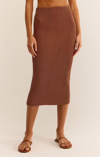 Aveen Midi Skirt - Bronzer