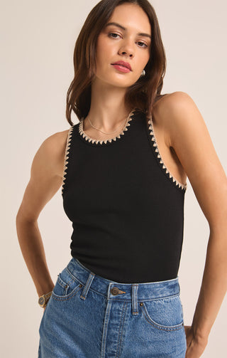 Avril Rib Top - Black