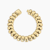 Gorjana Charlie Bracelet — 18k gold-plated design measuring 7 1/8” in length, featuring a sleek push-release closure for effortless, modern elegance.