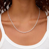 Crew Mini Link Necklace - Silver