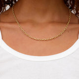 Crew Mini Link Necklace - Gold