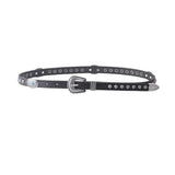 Western Skinny Belt with Turquoise Stones