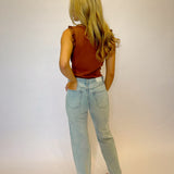 Cassie High Rise Straight - Sunset Vintage