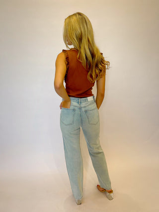 Cassie High Rise Straight - Sunset Vintage