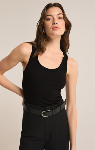 Essy Rib Top - Black