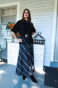 Oversized Lace Trim Tee – Black