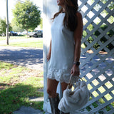 Women’s romantic lace mini dress for date nights and special occasions at Shear Boutique Olney