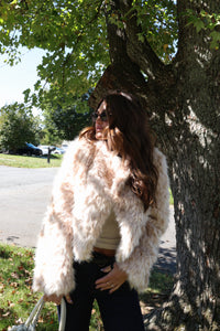 Supernova Cropped Fur Jacket