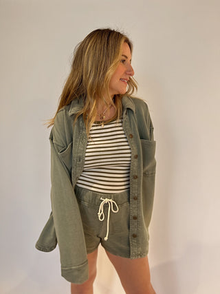 All Day Knit Jacket - Hunter Green