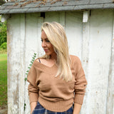 Cloud Spun V-neck Sweater