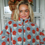 Posie Floral Sherpa Jacket