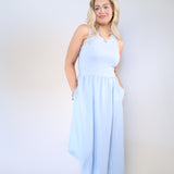 Sleeveless Z Supply midi dress from Shear Boutique with fitted ribbed top and airy rayon skirt, perfect spring throw-on-and-go dress