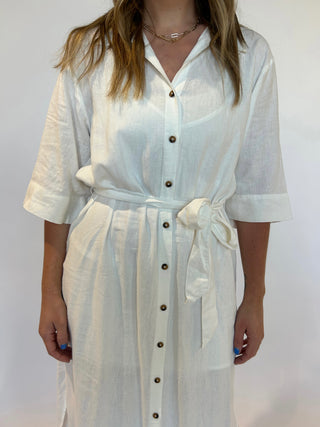 Brise Linen Midi Dress