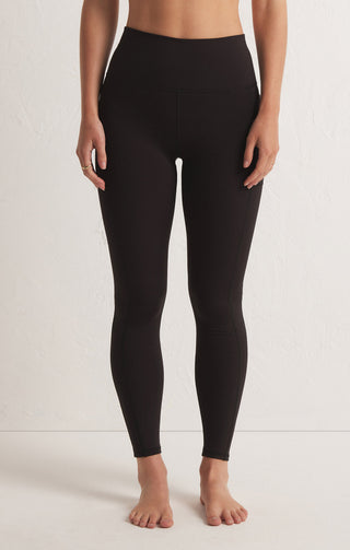 Good Form Rib 7/8 Legging - Black