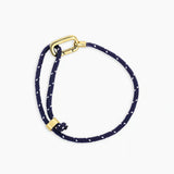 Link Paracord Bracelet - Blue / Gold